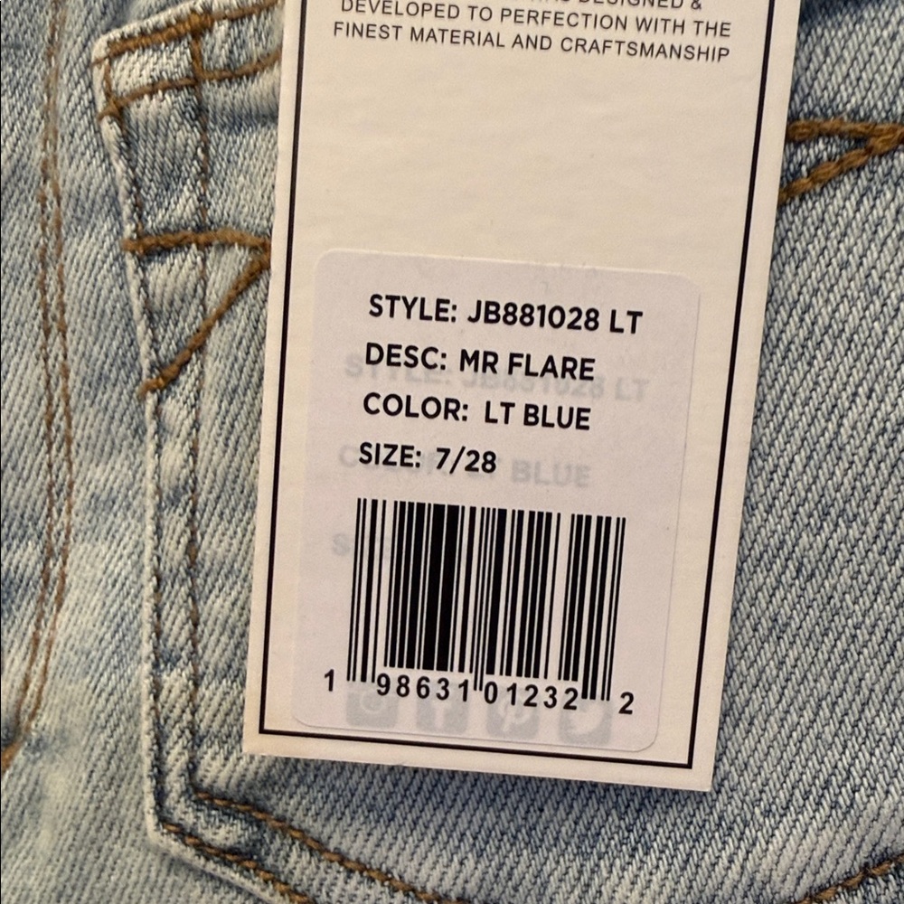 Judy Blue Mid Rise Flares - Picture 2 of 2